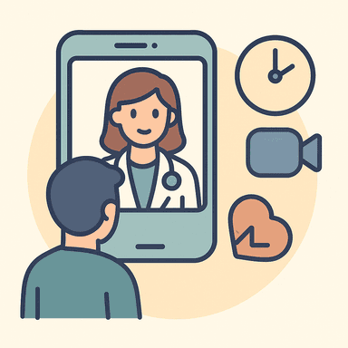 استشارات طبية فورية عبر الفيديو أو الهاتف